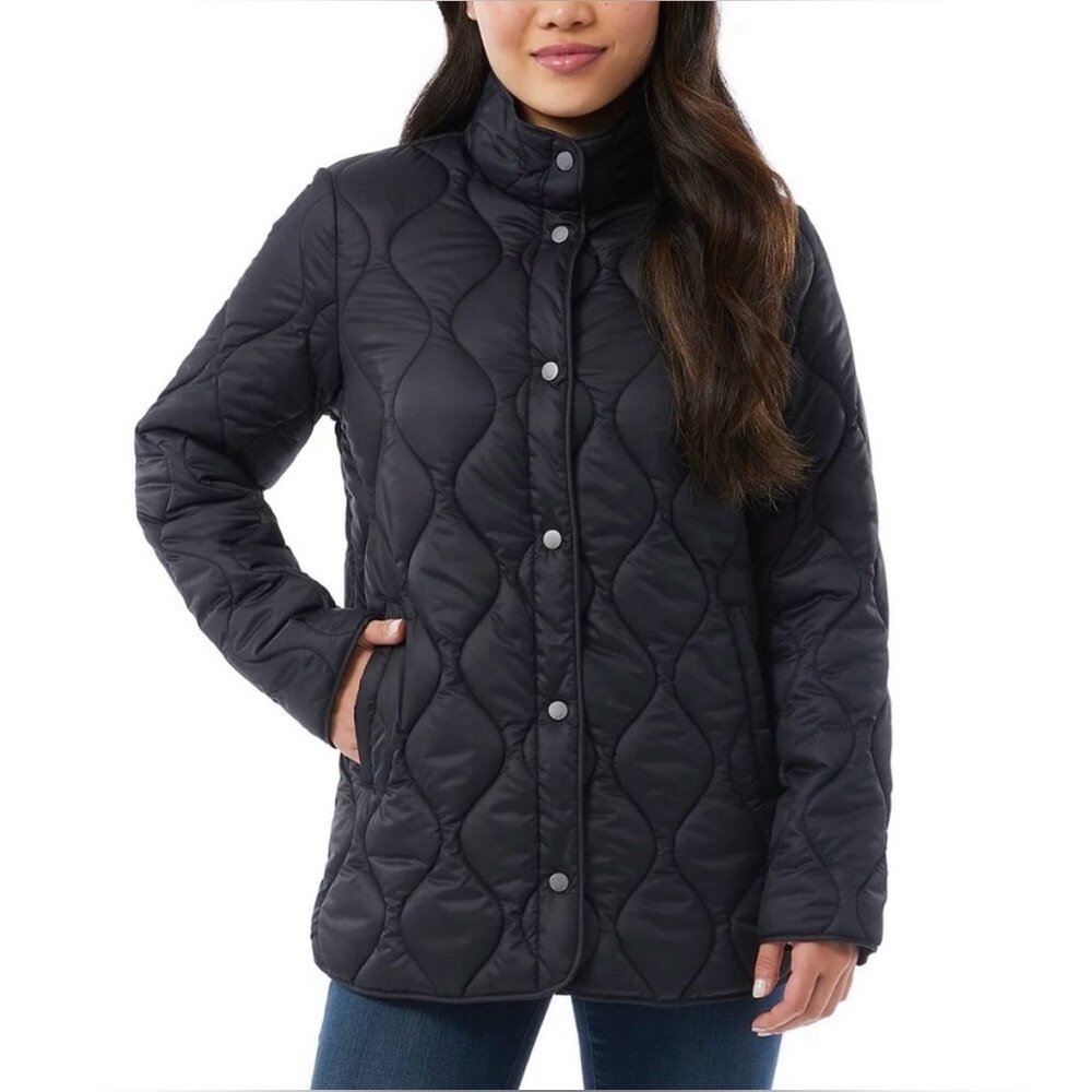 NWT - 32 Degrees Ladies' Quilted Navy Blue Jacket - Size L